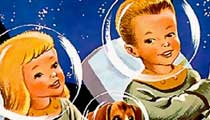 Kids in space suits 