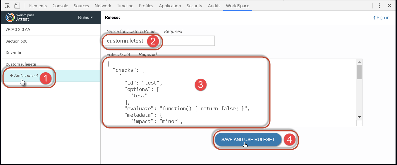 The Custom Rules panel in FireEyes II, with the two text entry fields populated and mouse cursor clicking on the Submit button