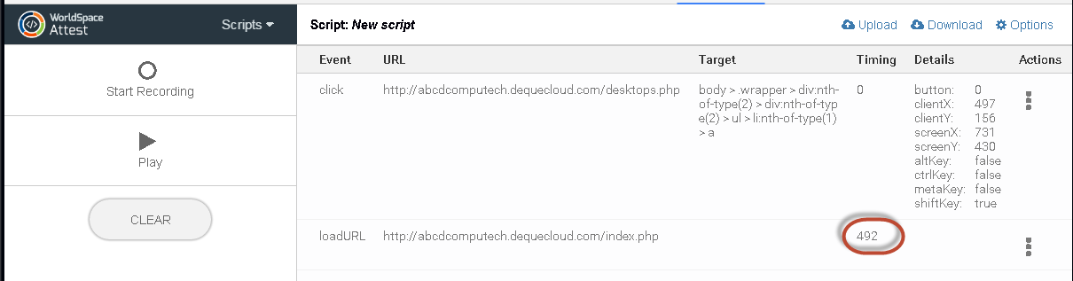 example of the Timing field becomes read-only again and reflects the changed value